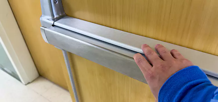 Installing a Push Bar on a Door Rome